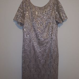 Dressy Lace Sequin Sheath Dress